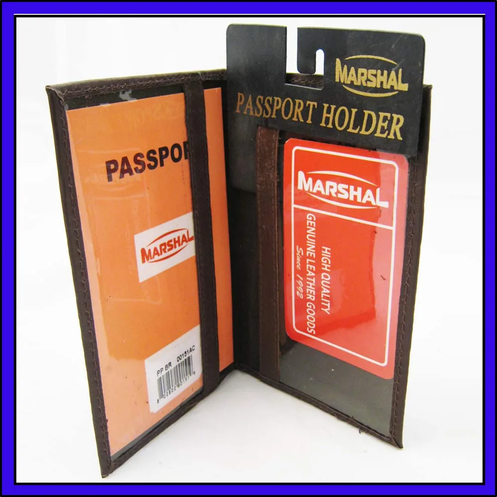 1 RFID Blocking Leather Passport Holder Wallet Cover Case Safety Protector Brown