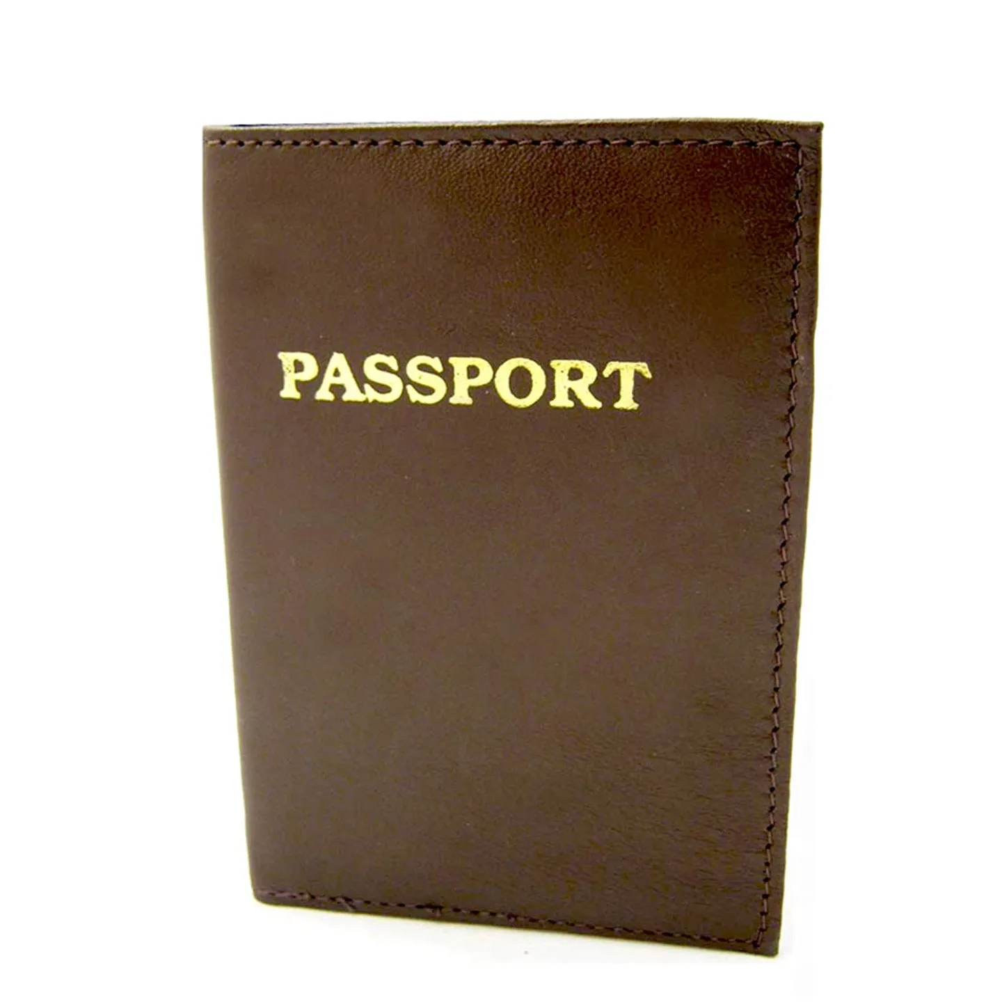 1 RFID Blocking Leather Passport Holder Wallet Cover Case Safety Protector Brown