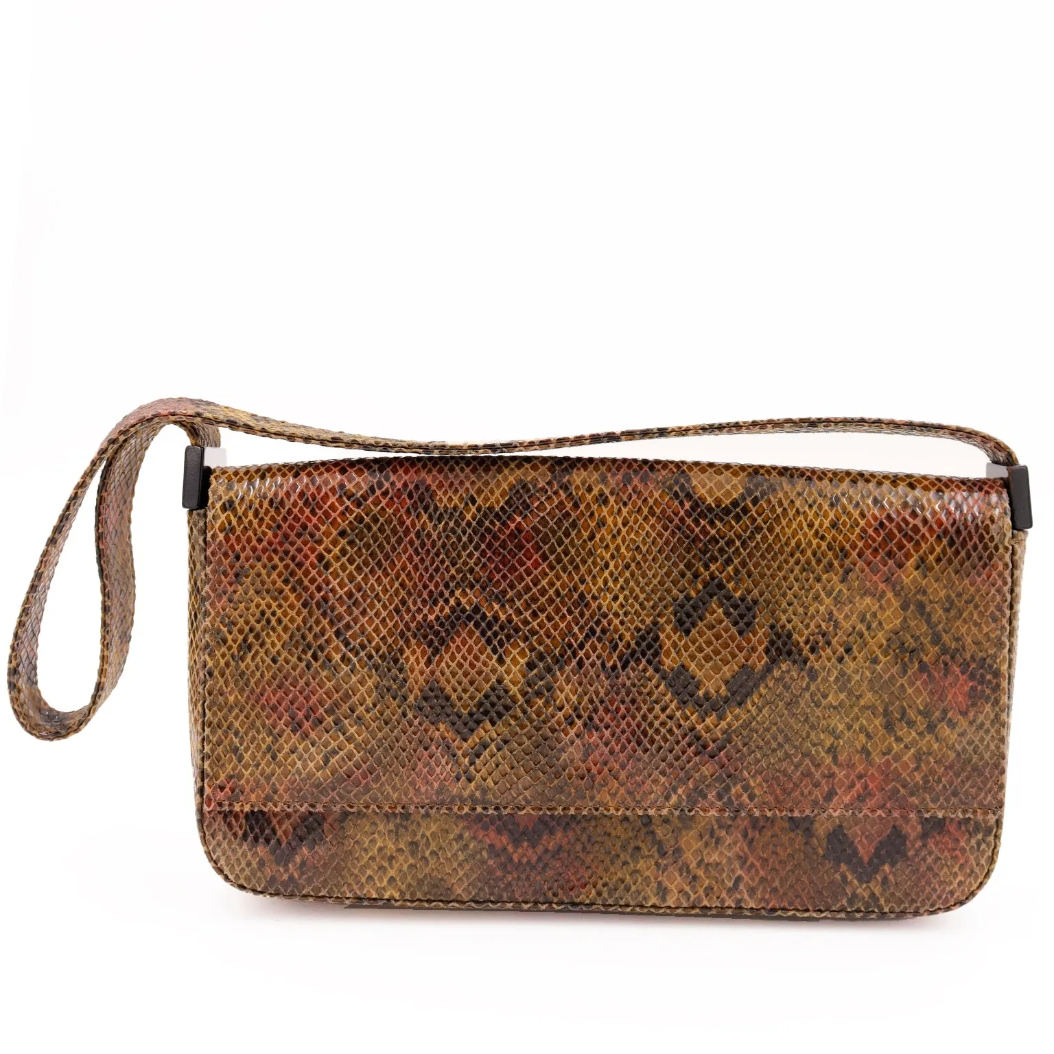1990s Stuart Weitzman Made in Spain Snakeskin Shoulder Bag
