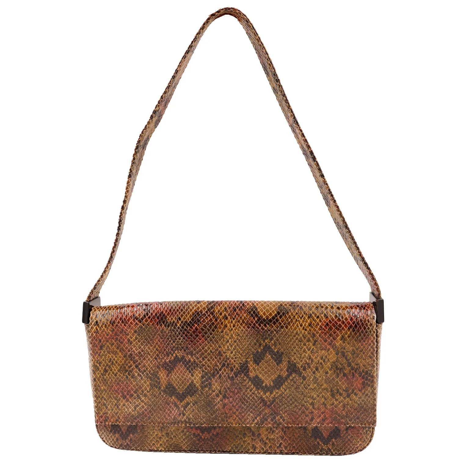 1990s Stuart Weitzman Made in Spain Snakeskin Shoulder Bag