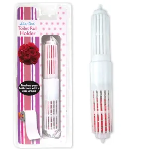 6 Rose Scented Toilet Tissue Paper Roller Holders Roll Replacement Spindle New