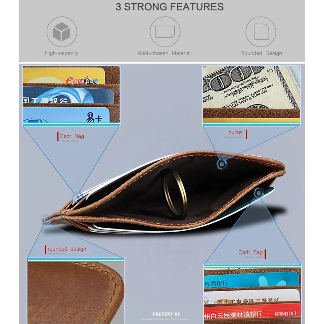 Anti-magnetic Rfid Bus Card Holder - Compact Design
