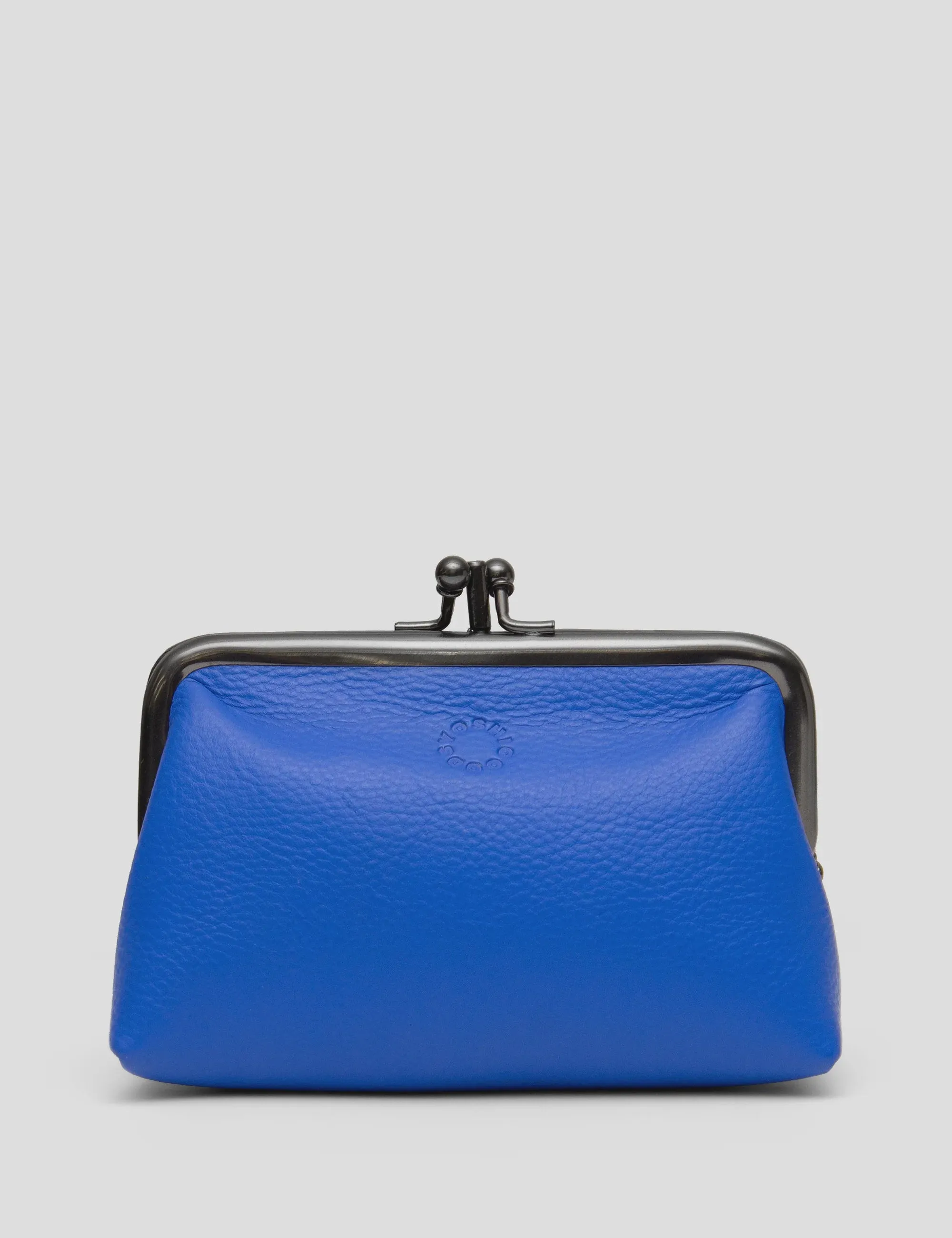 Blue Aubrey Triple Frame Purse
