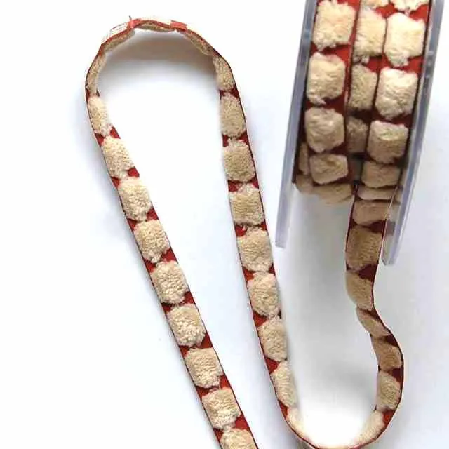 Chenille Dot Ribbon Trim - Multiple Colorways