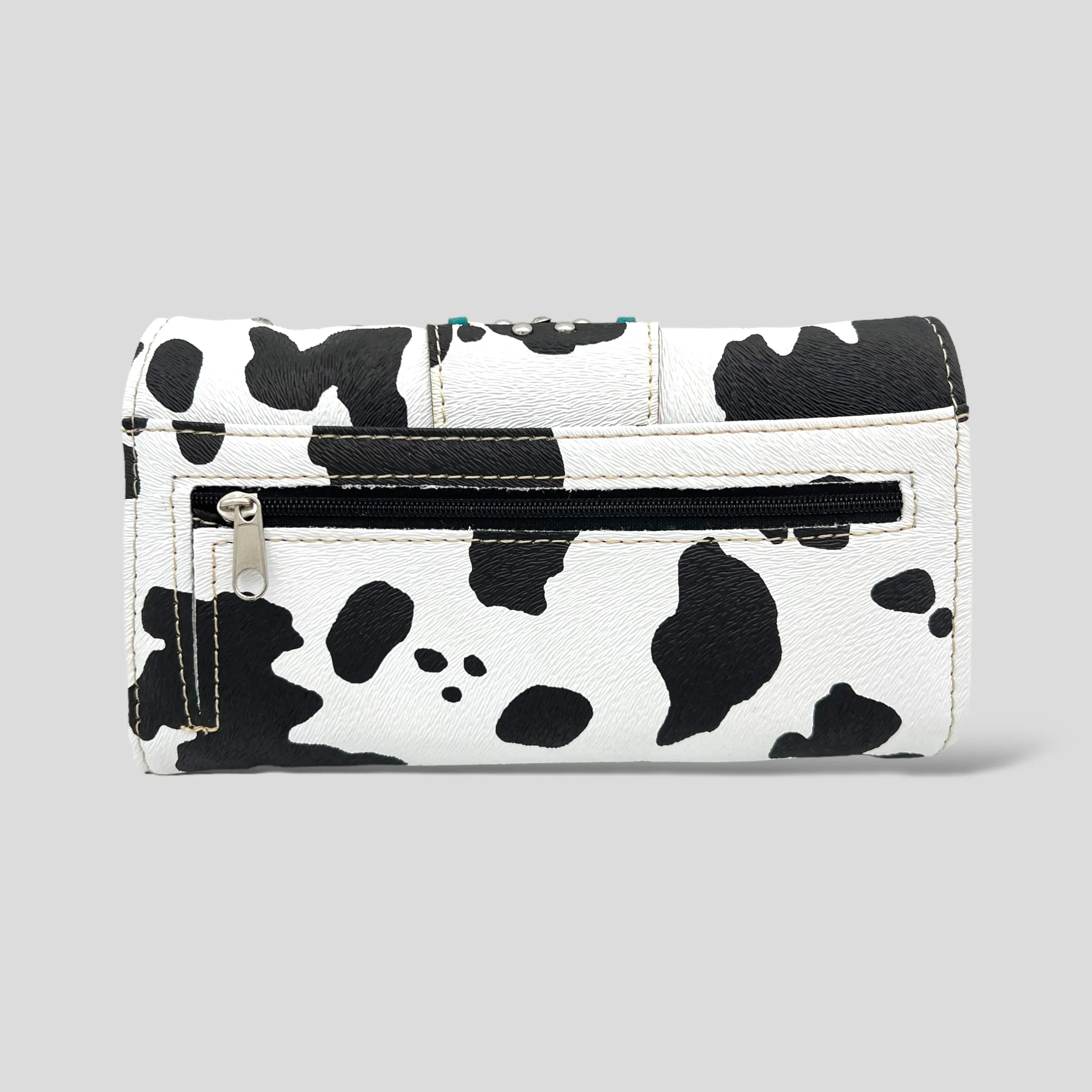 Cow Print Trifold Wallet