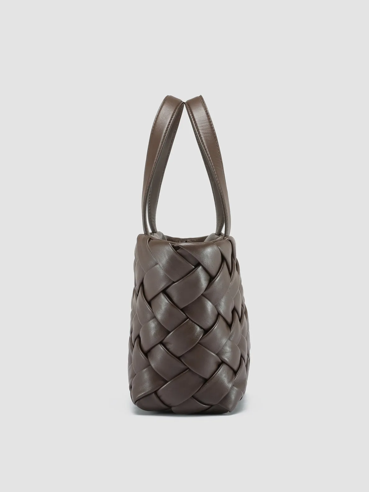 DIANE 001 - Brown Leather Shoulder Bag