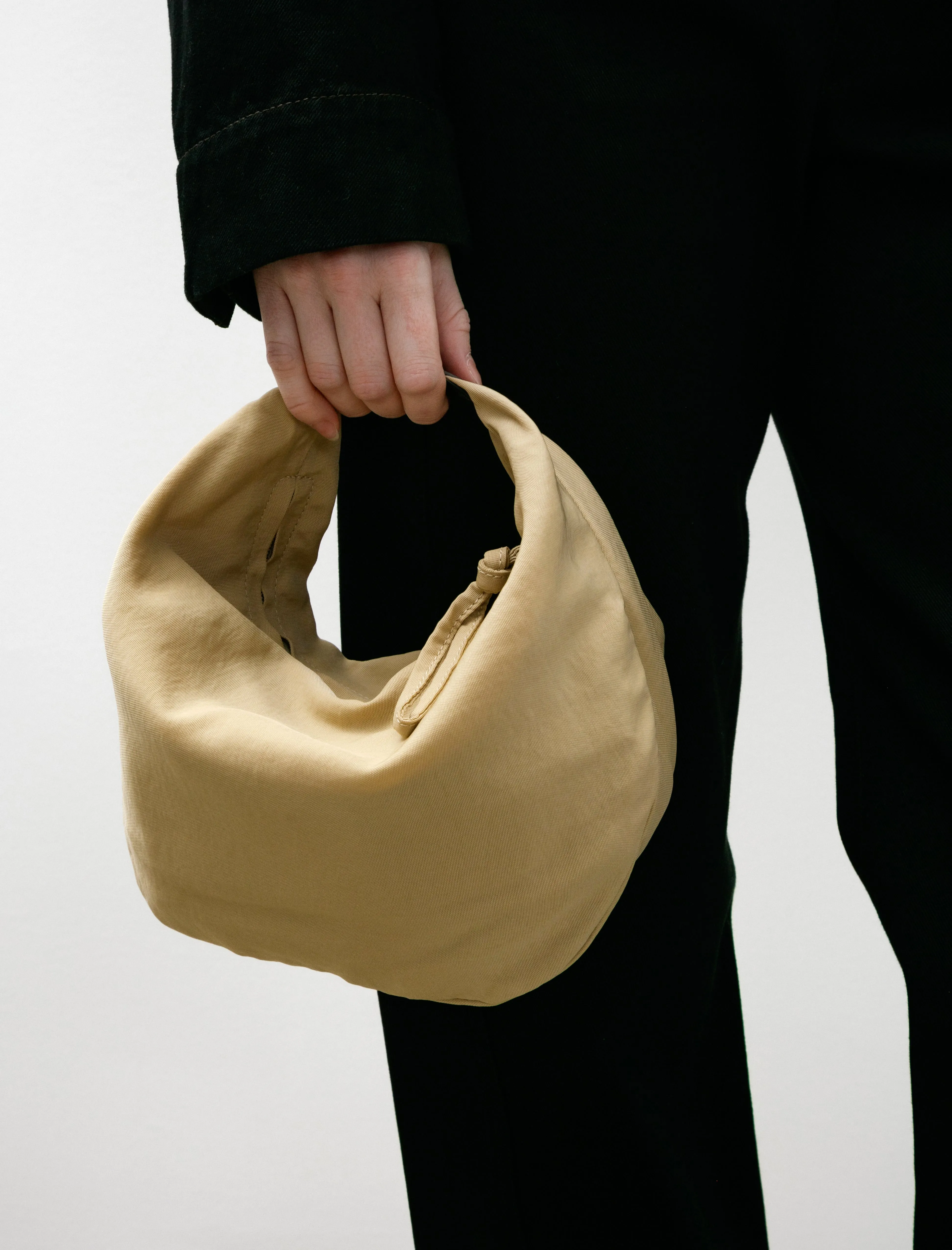Fortune Croissant Filt Bag Light Beige