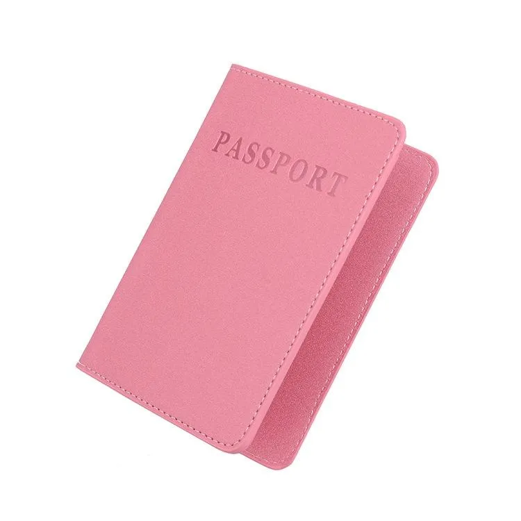 Frosted Pu Multi Card Passport Holder Dirty Yellow