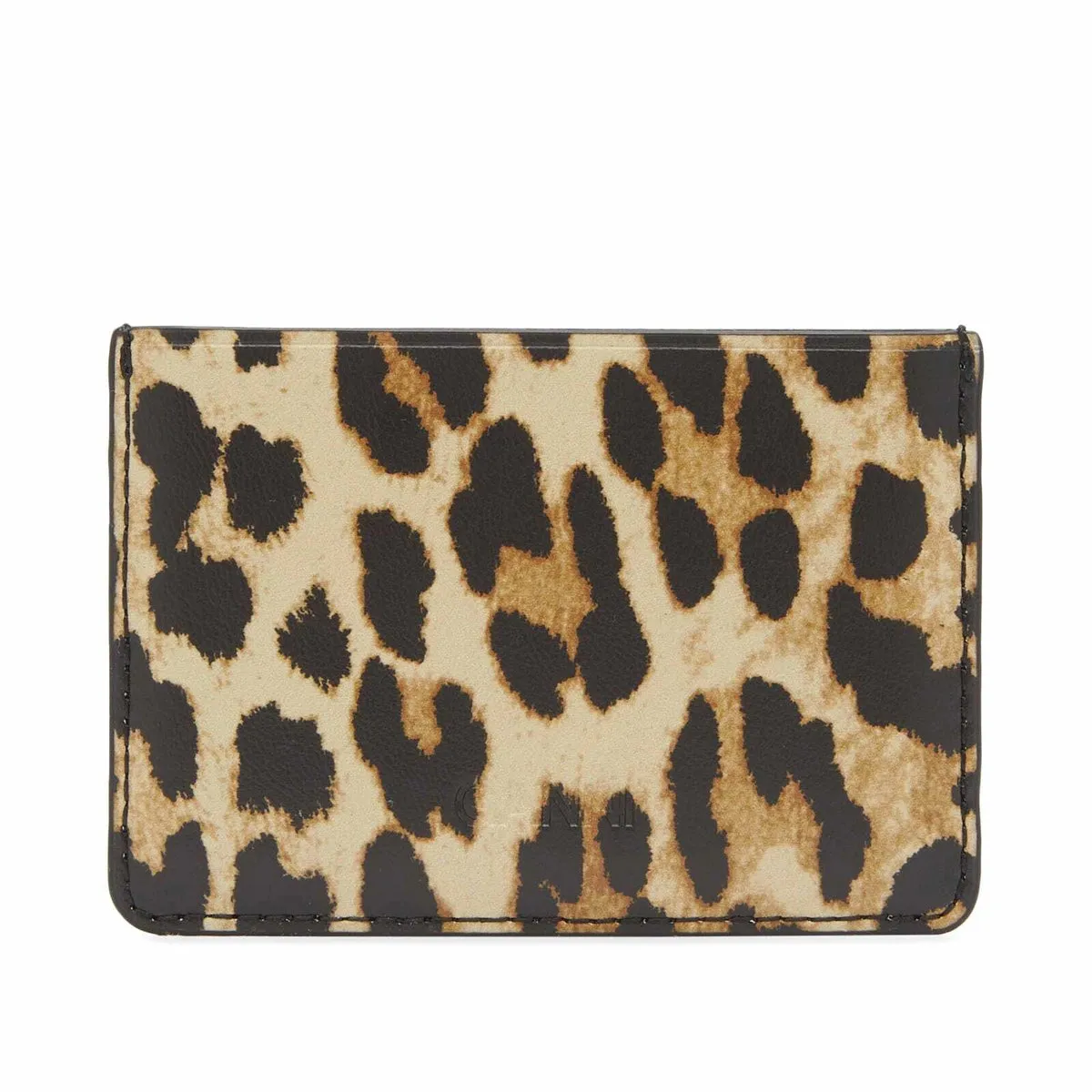 Ganni Bou Card Holder Print (Leopard)