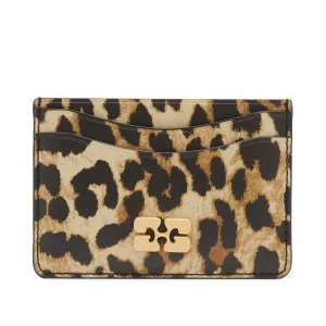 Ganni Bou Card Holder Print (Leopard)