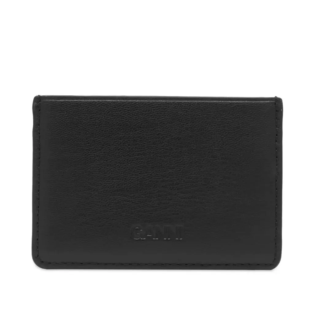 Ganni Bou Card Holder Strass (Black)