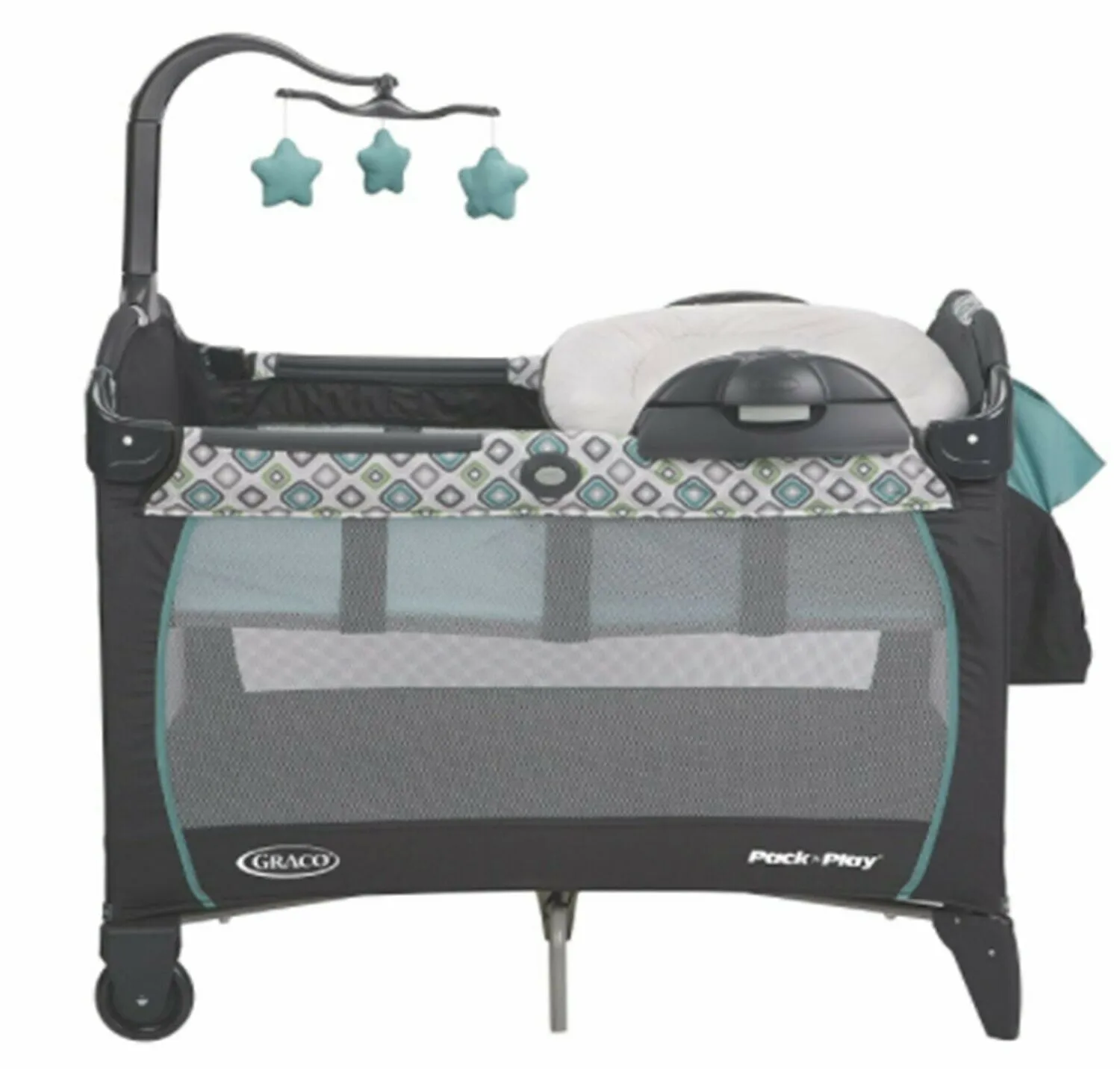 Infant Baby Boy Stroller Travel System Car Seat Playard Glider High Chair Combo