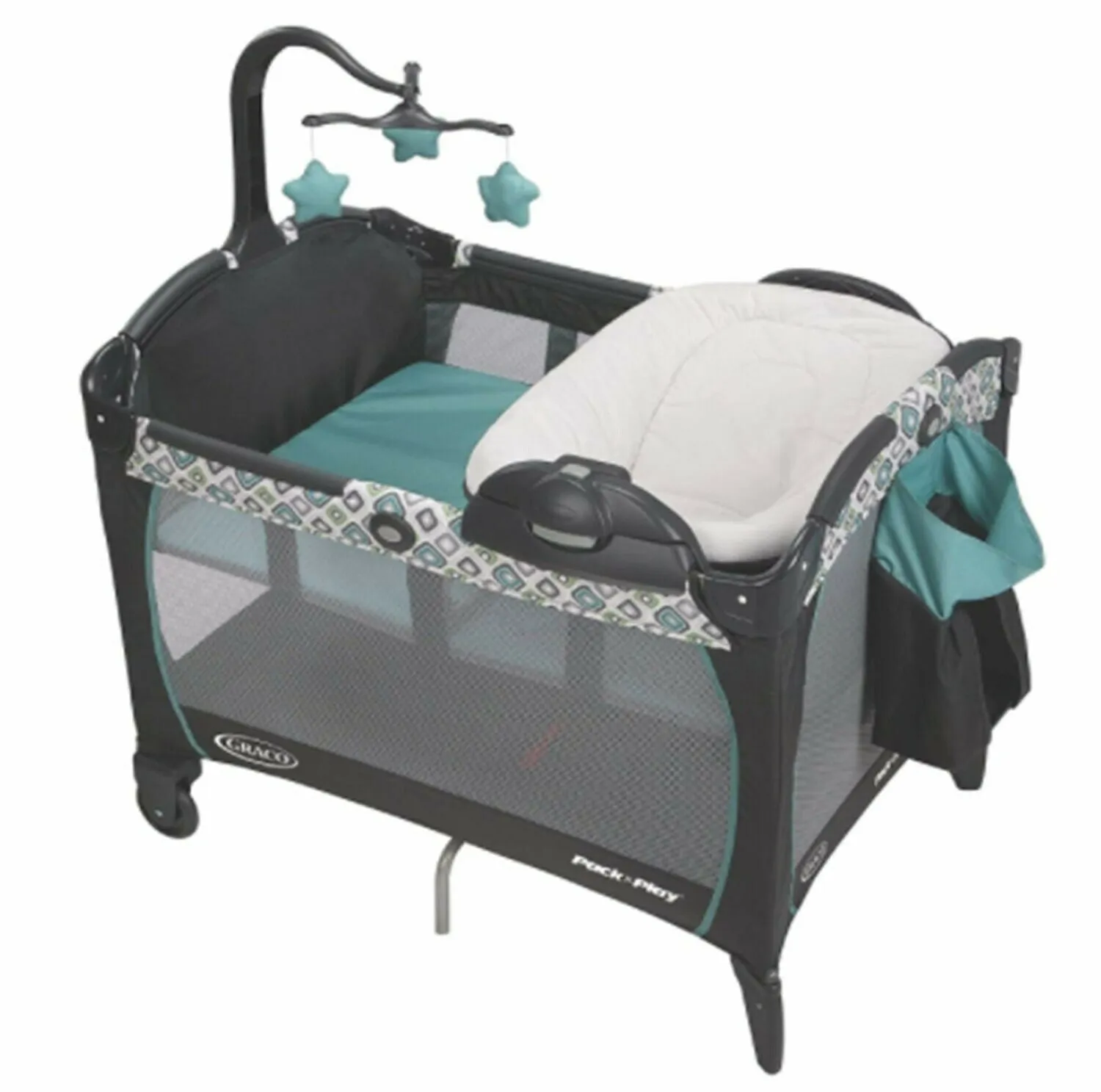 Infant Baby Boy Stroller Travel System Car Seat Playard Glider High Chair Combo