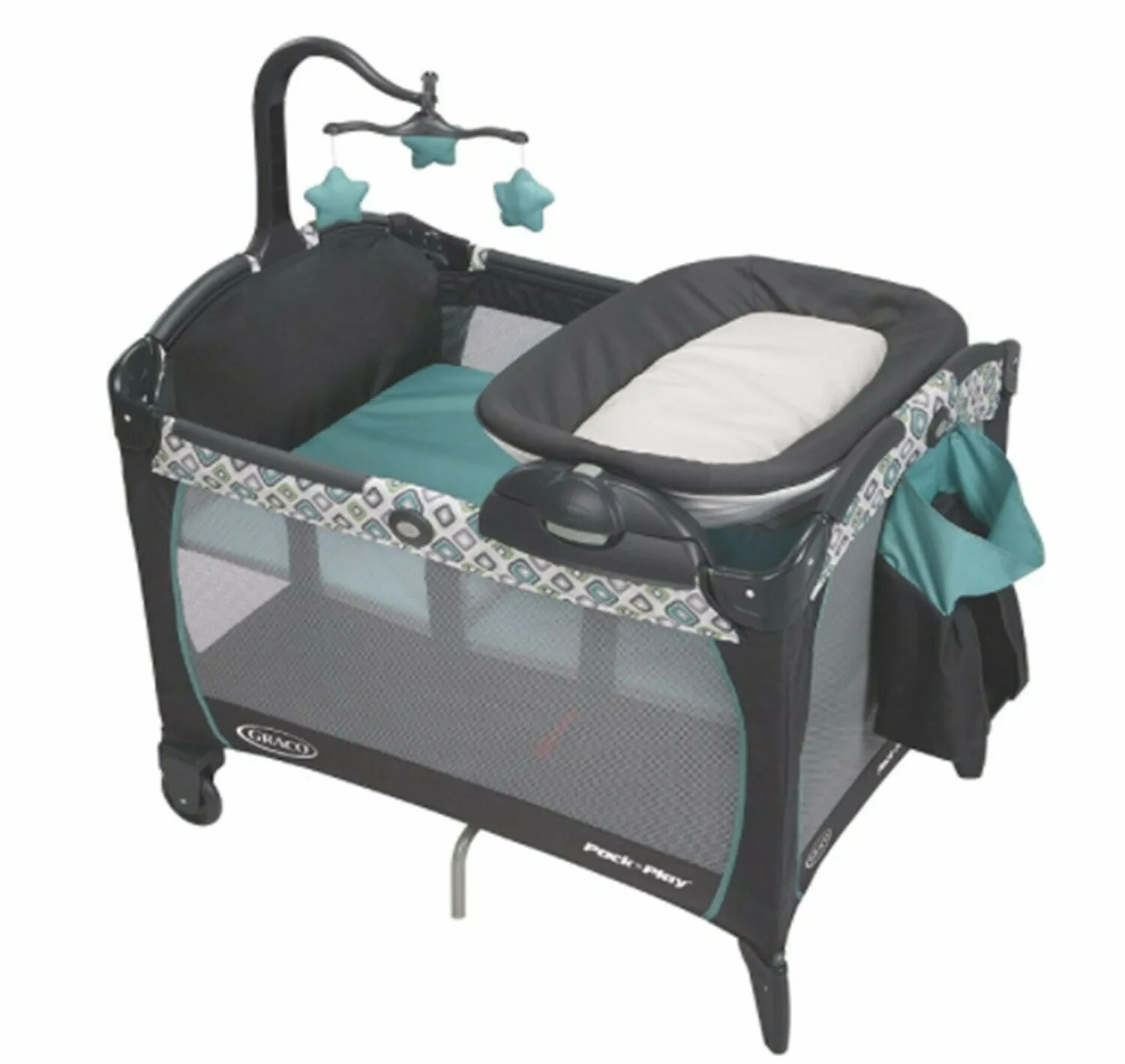 Infant Baby Boy Stroller Travel System Car Seat Playard Glider High Chair Combo