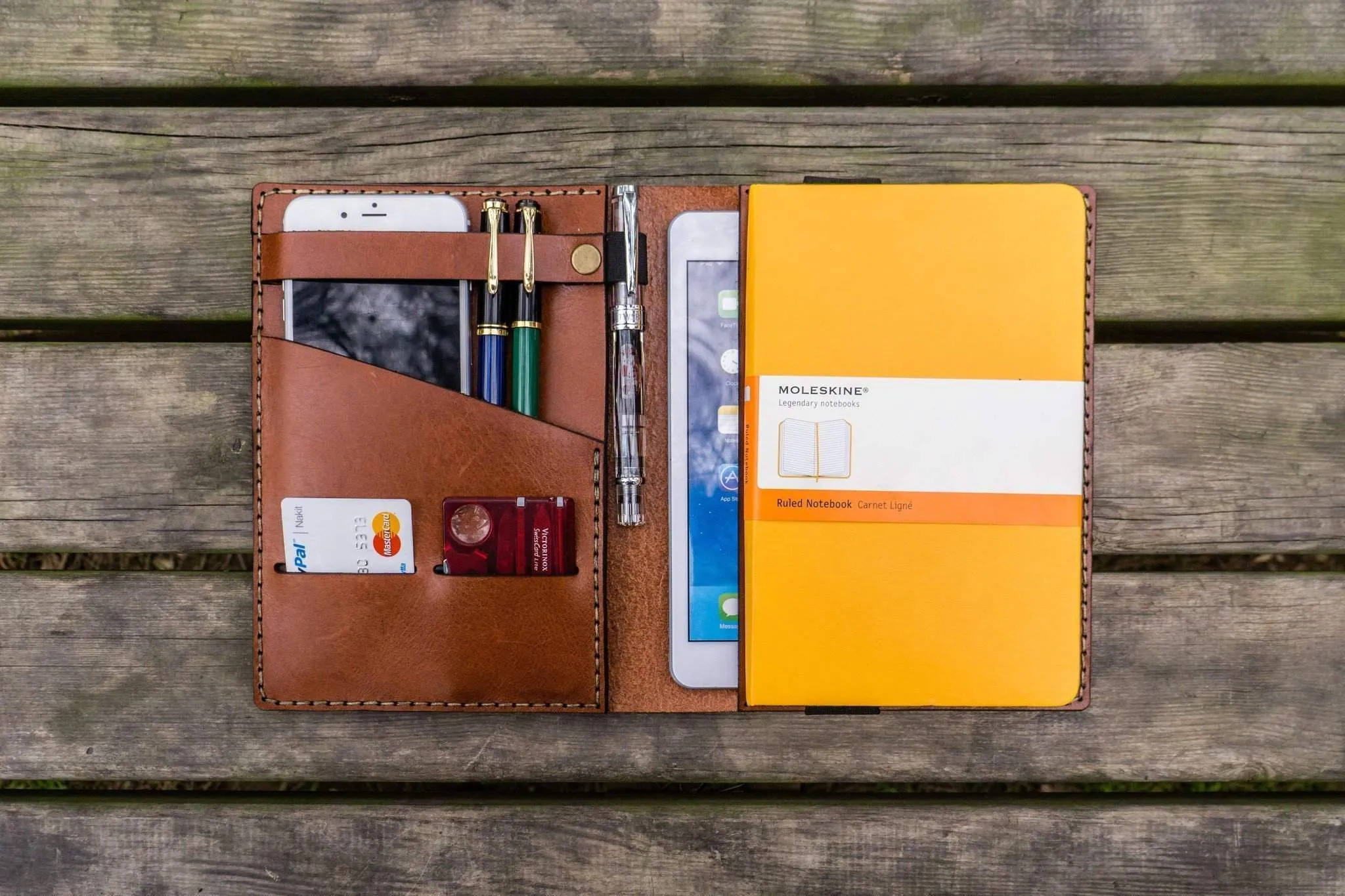 iPad Mini & Large Moleskine Cover - Brown