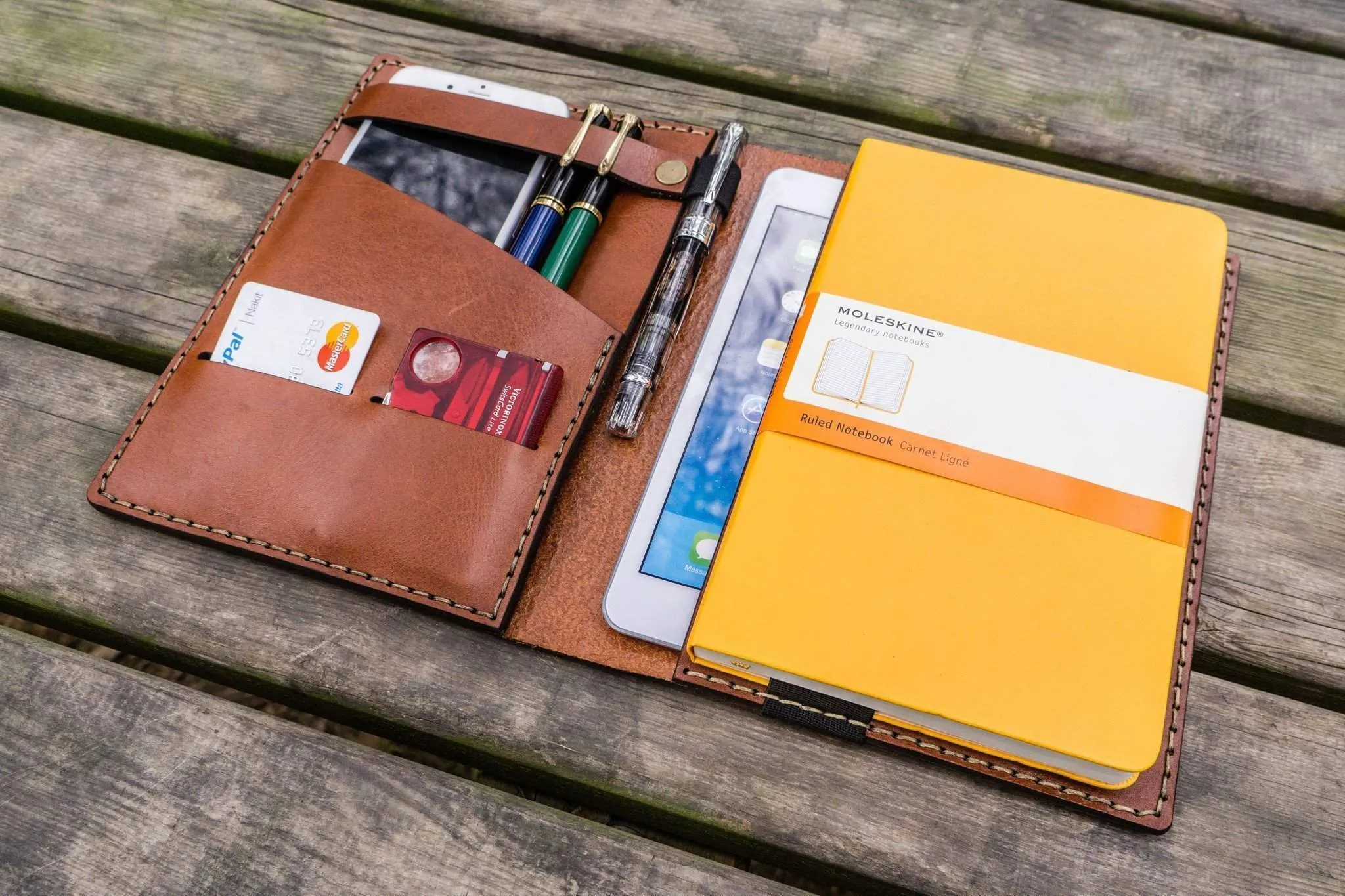 iPad Mini & Large Moleskine Cover - Brown