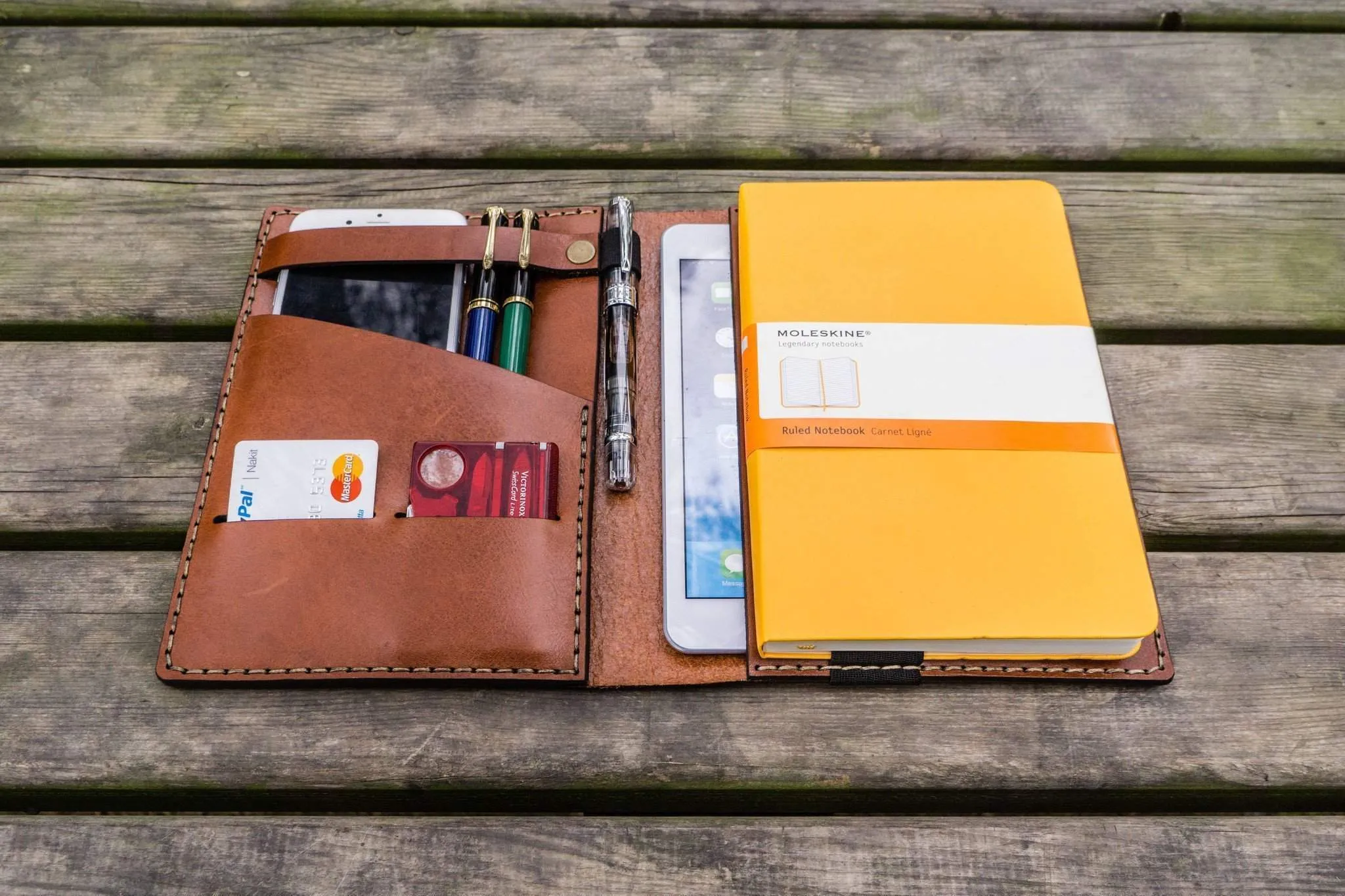 iPad Mini & Large Moleskine Cover - Brown