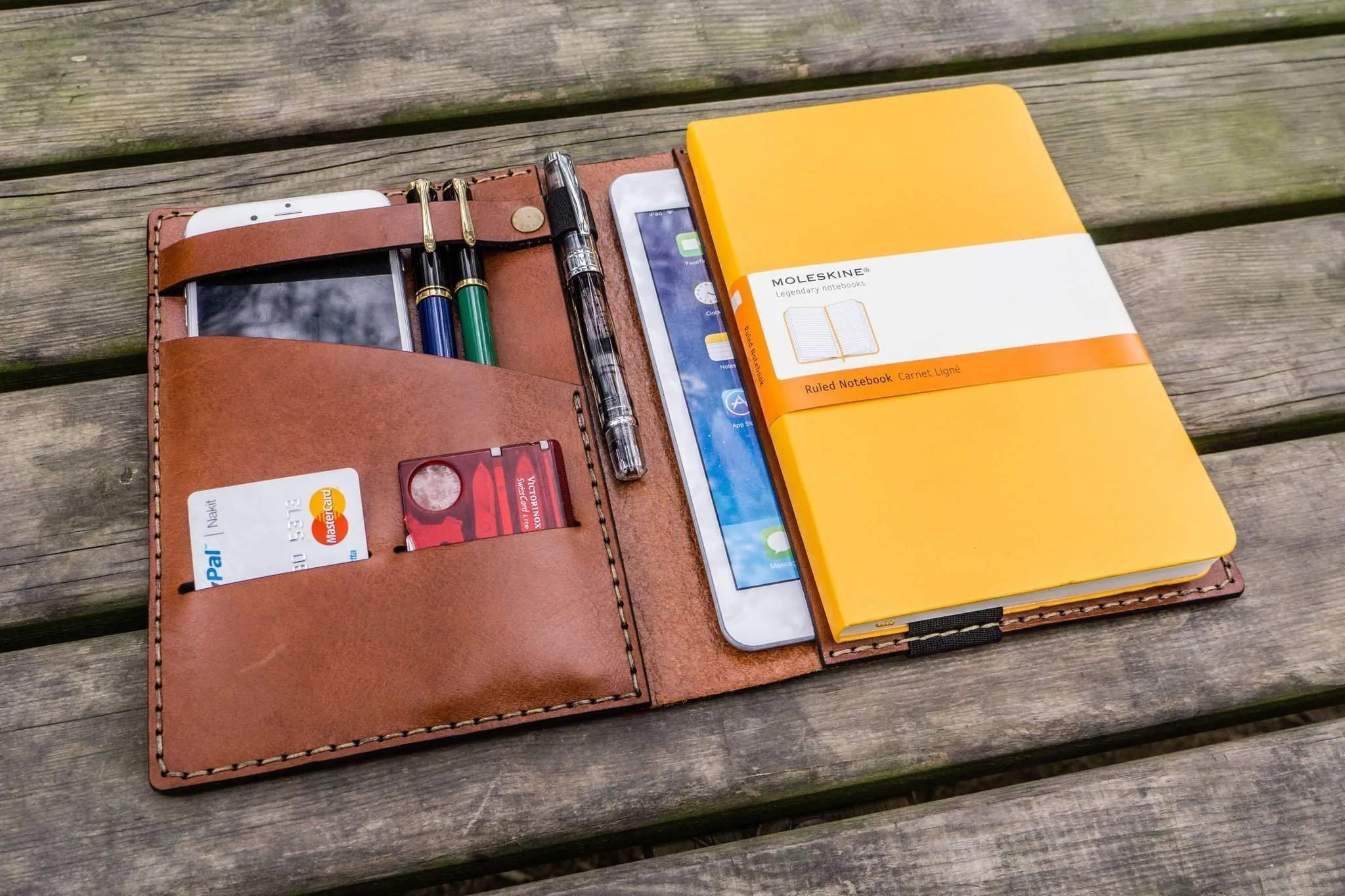 iPad Mini & Large Moleskine Cover - Brown