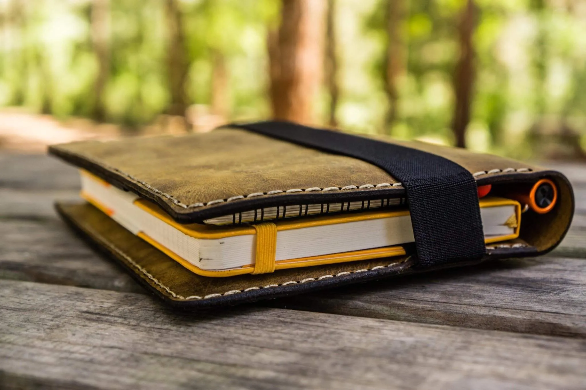 iPad Mini & Large Moleskine Cover - Crazy Horse Brown