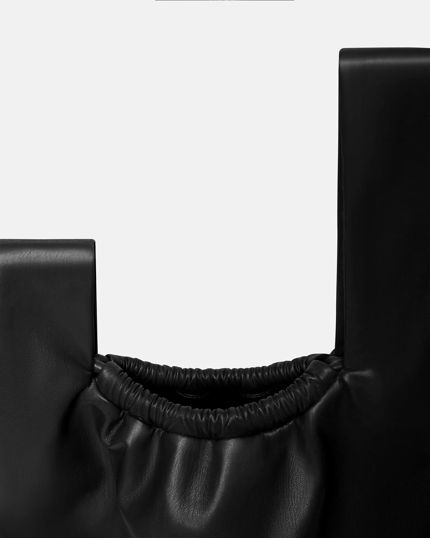 Jen Drawstring - Okobor Alt-Leather Bag - Black