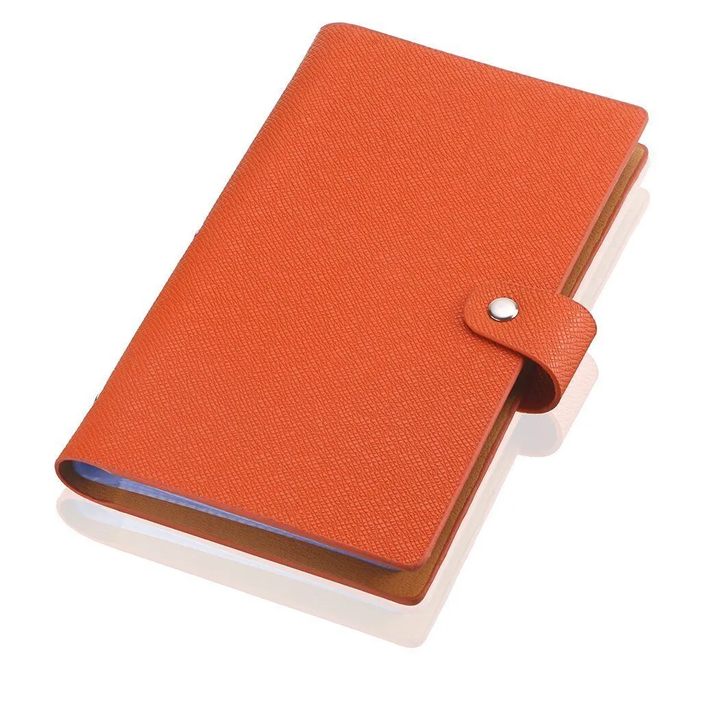 Leather 240/300 Slots Business/ID/Credit Card Holder Organizer, Magnetic Closure