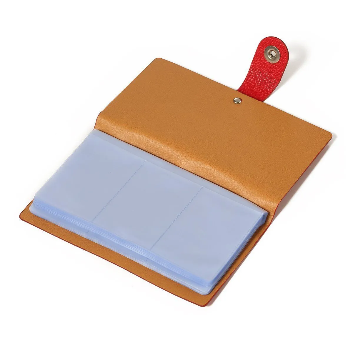 Leather 240/300 Slots Business/ID/Credit Card Holder Organizer, Magnetic Closure