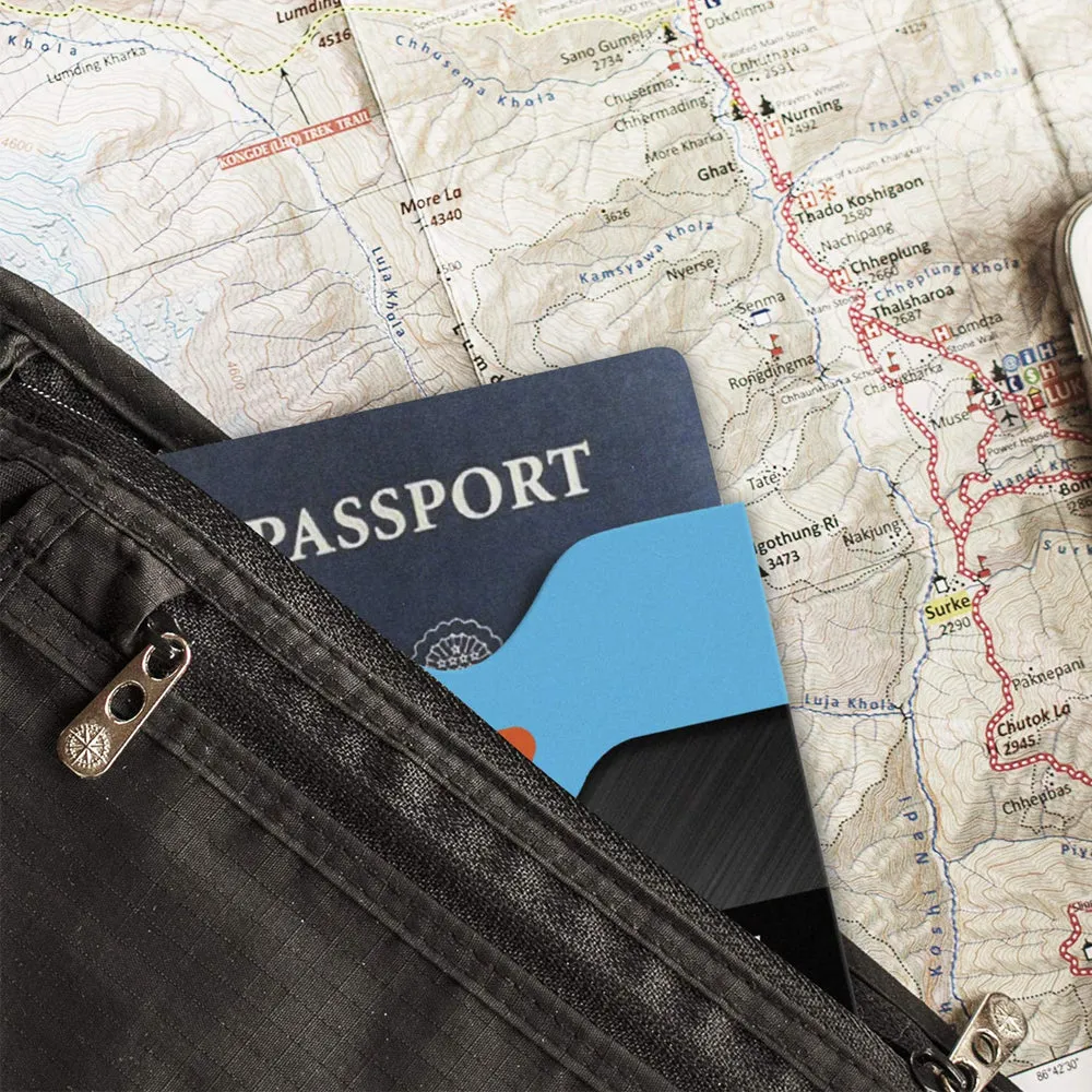 Lewis N Clark RFID Documents Protection Sleeves Passport Data Block Travel Pouch