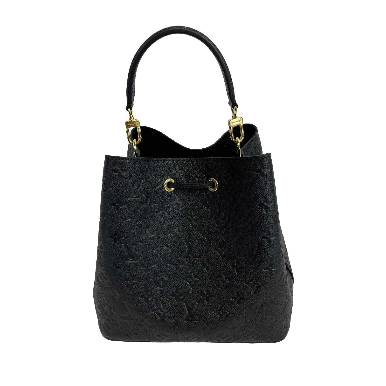 Louis Vuitton - NoNo MM in Monogram Empreinte Black Leather w/ Handle & Strap