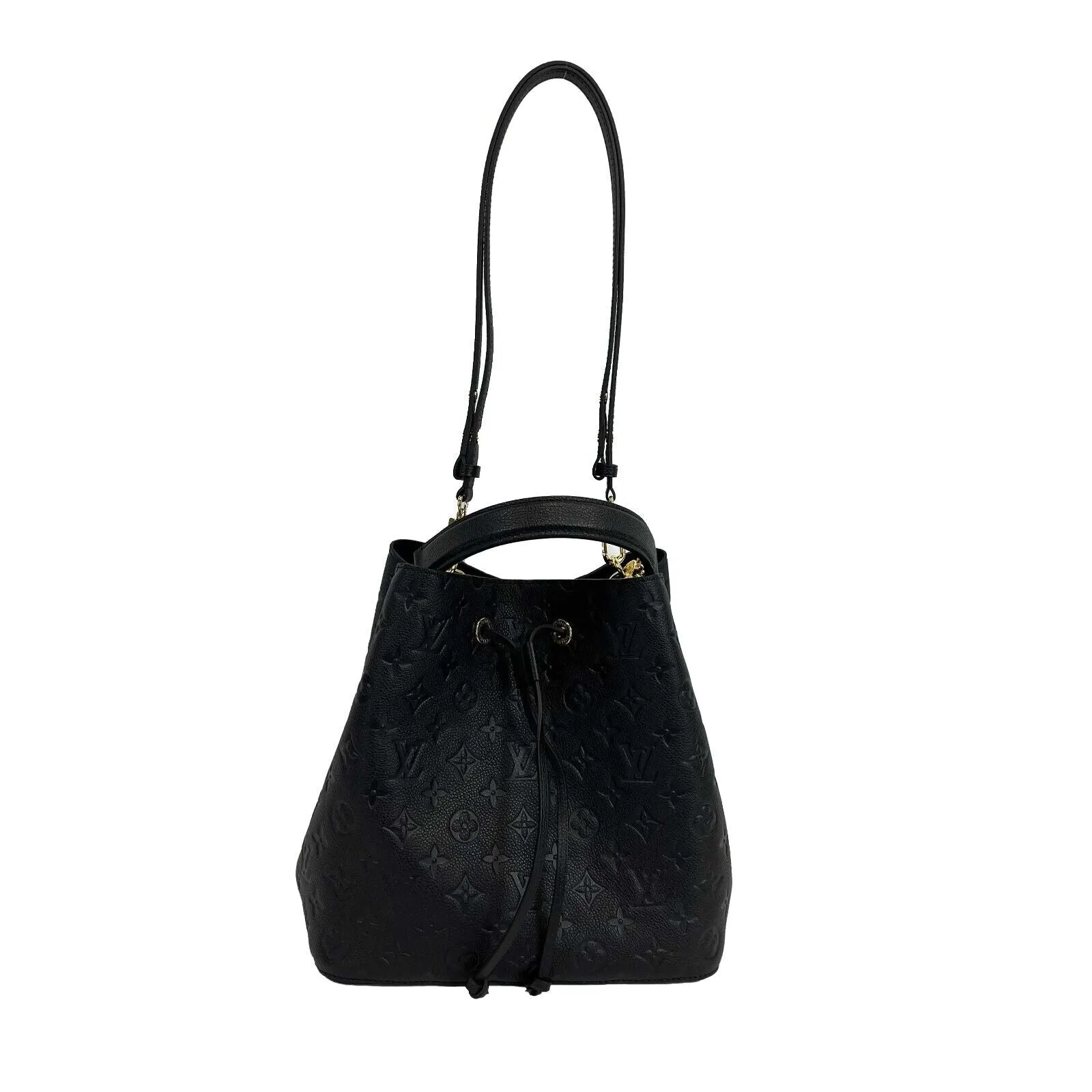 Louis Vuitton - NoNo MM in Monogram Empreinte Black Leather w/ Handle & Strap