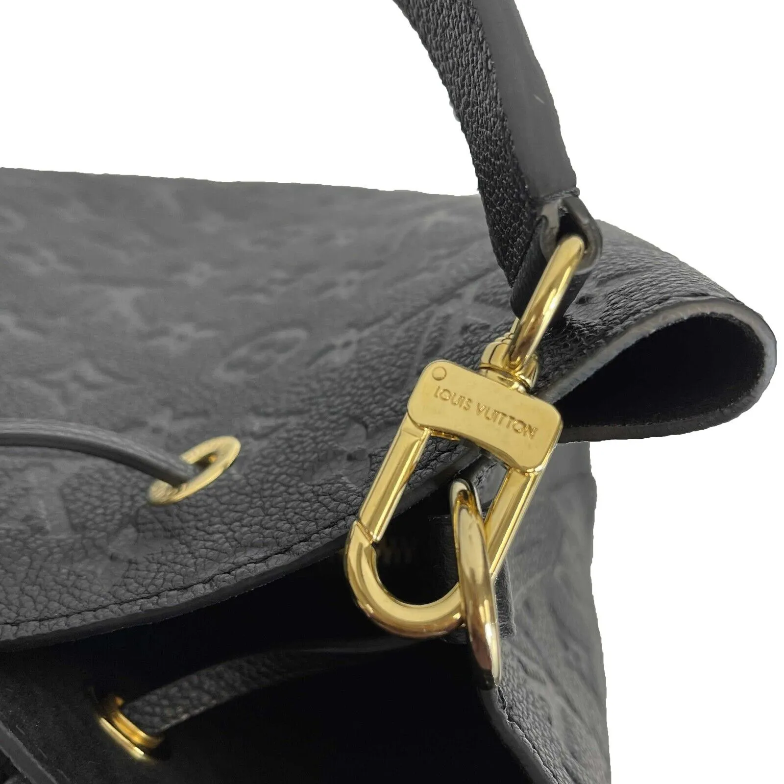 Louis Vuitton - NoNo MM in Monogram Empreinte Black Leather w/ Handle & Strap