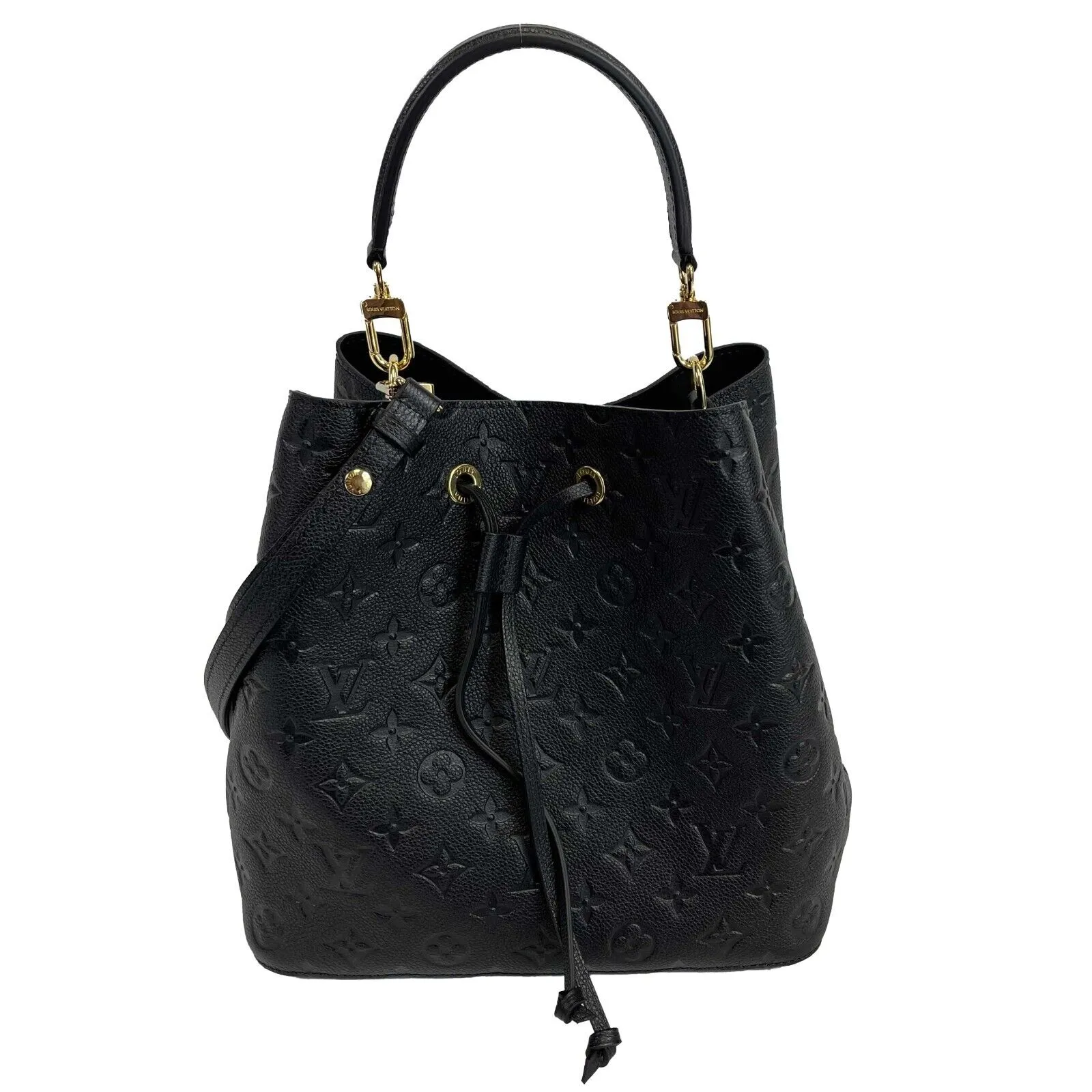 Louis Vuitton - NoNo MM in Monogram Empreinte Black Leather w/ Handle & Strap