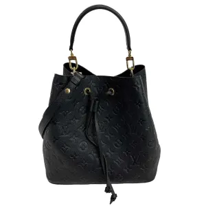 Louis Vuitton - NoNo MM in Monogram Empreinte Black Leather w/ Handle & Strap