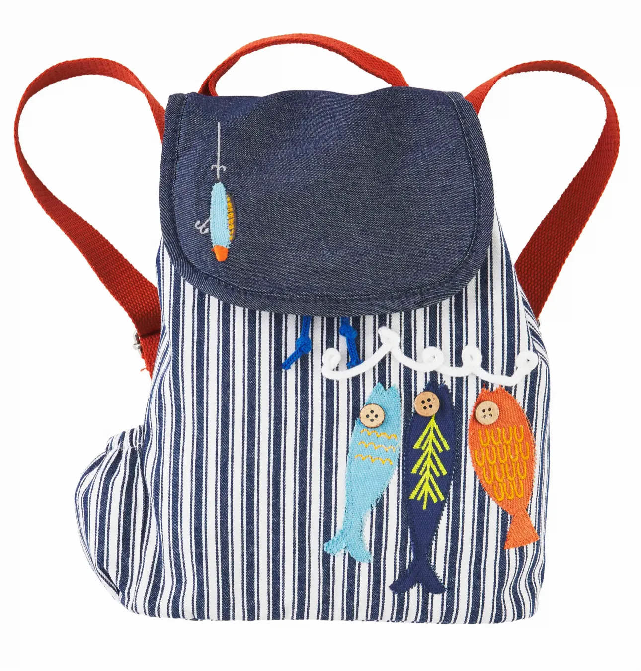 Mud Pie Fishing Drawstring Bag