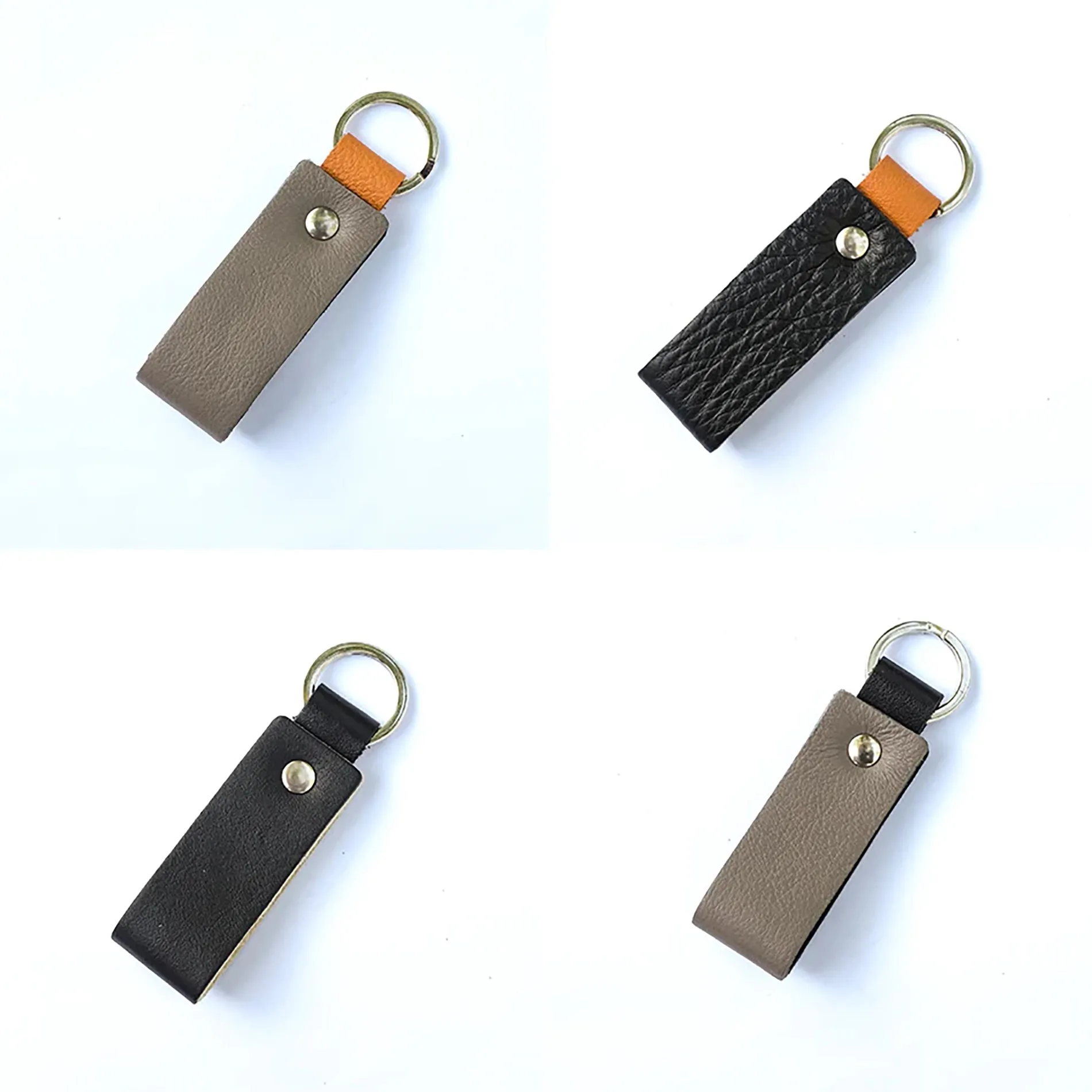 Nero Wallet - Cool Leather Keychain for Men and Women - Key Holder - Key Organizer - Double Colors Leather - Set of 2 - Random Colors