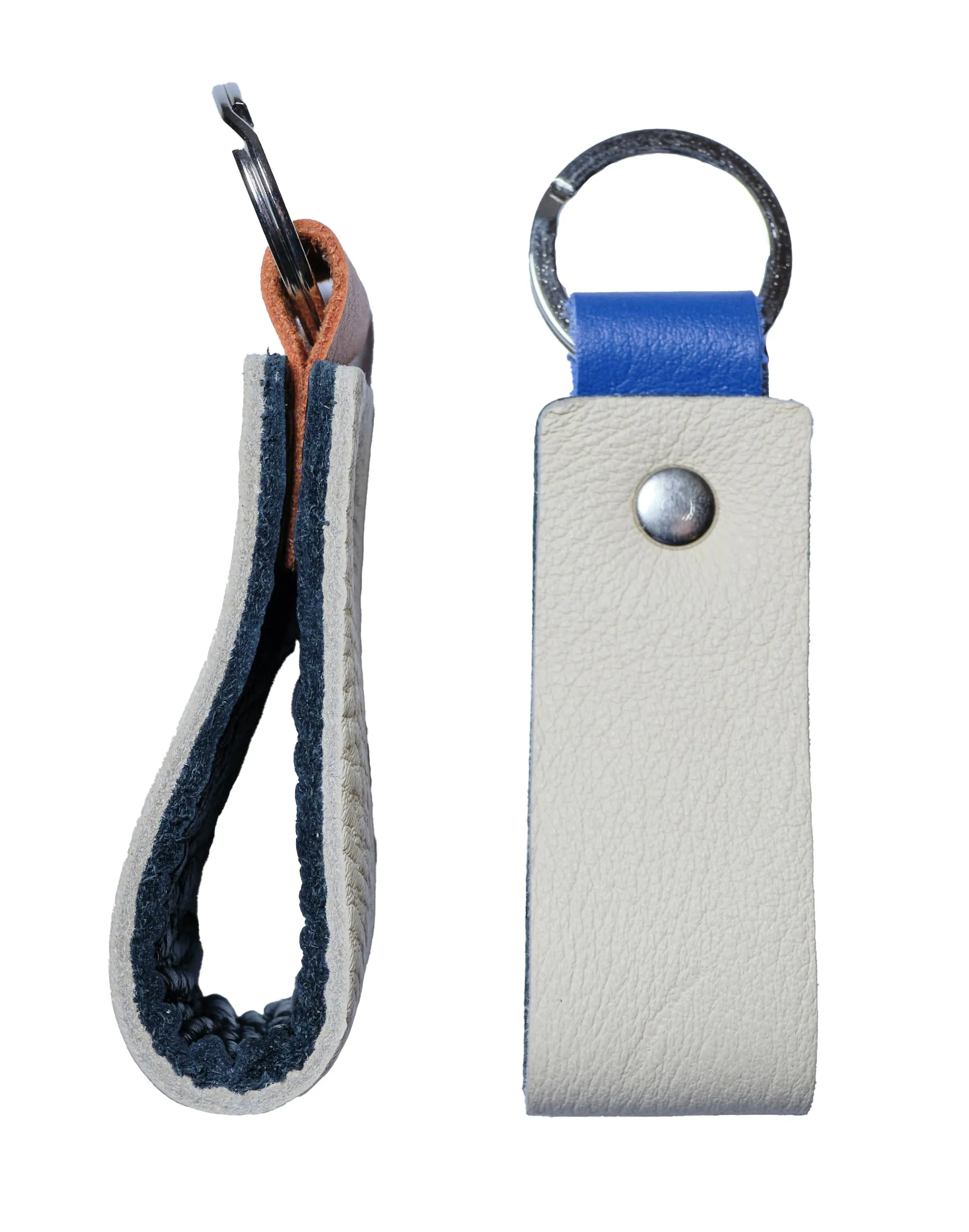 Nero Wallet - Cool Leather Keychain for Men and Women - Key Holder - Key Organizer - Double Colors Leather - Set of 2 - Random Colors