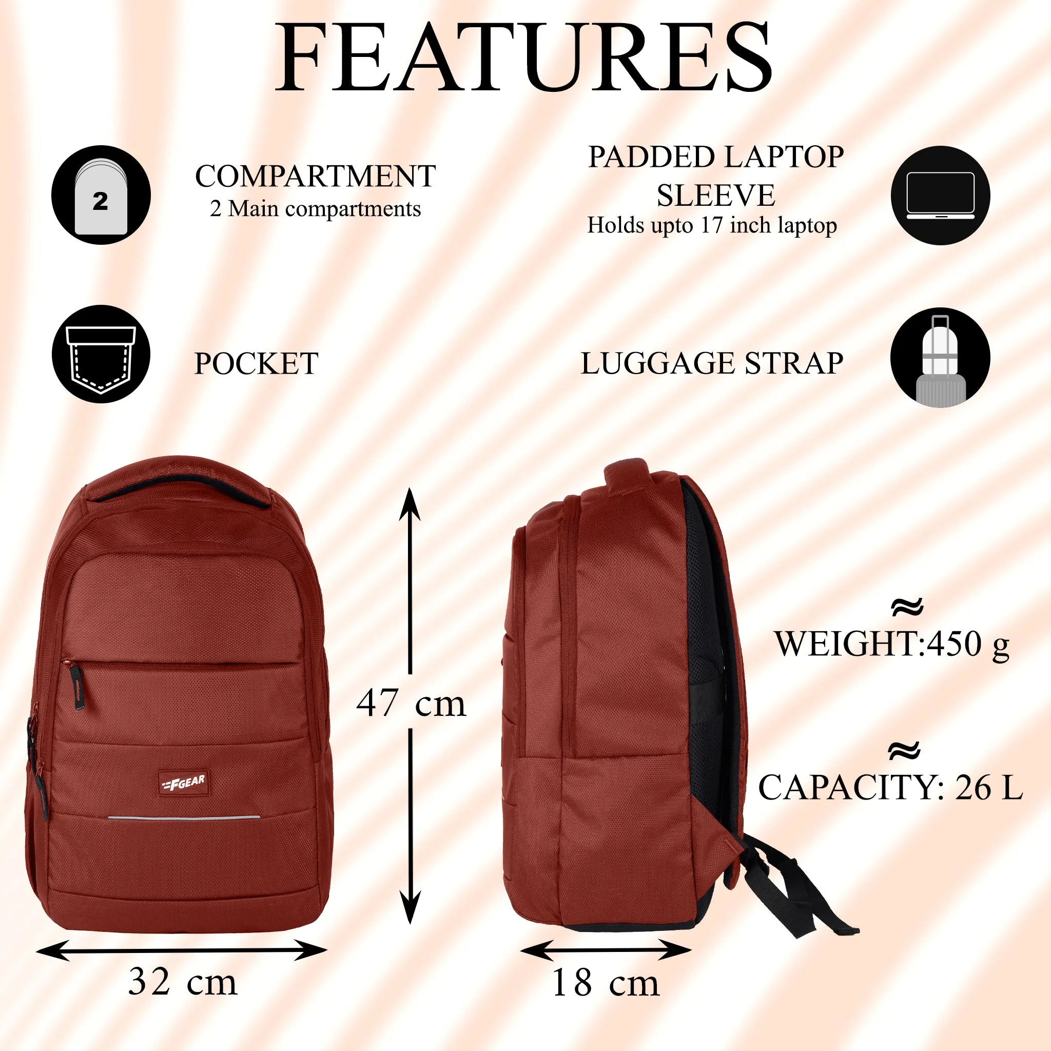 Ranch 26L Picante Laptop Backpack