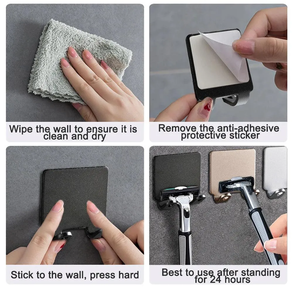 Razor Holder: Stylish Bathroom Shaving Essentials Storage Solution