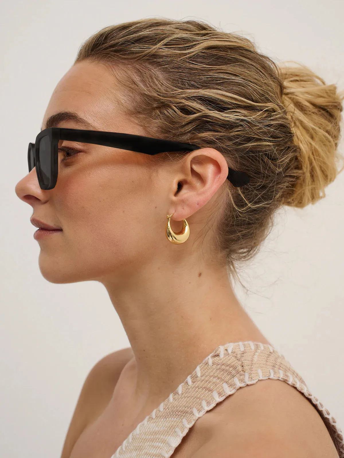 Rectangular Sunglasses Black