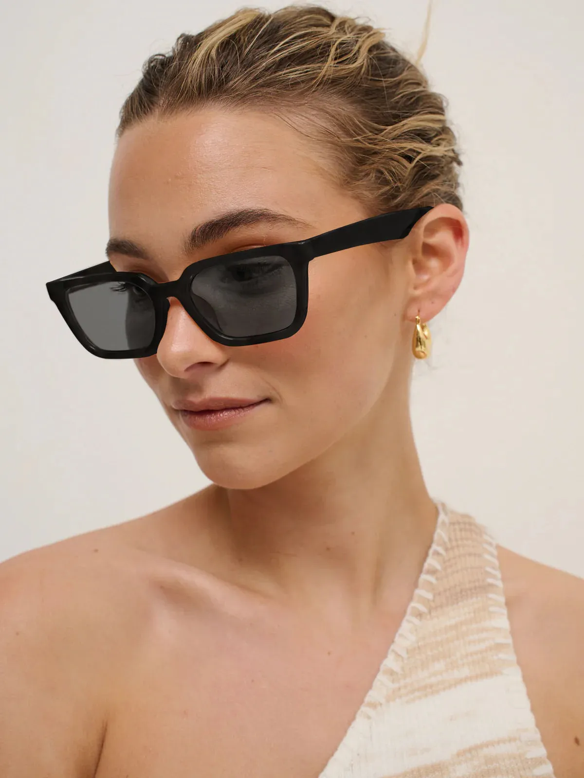 Rectangular Sunglasses Black