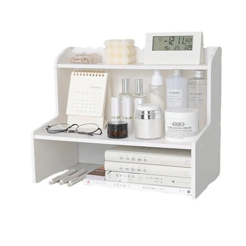 Simple Elevated Table Desktop Organizer Rack
