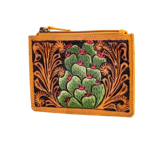 Spring Treasures Hand Tooled Credit Card Holder