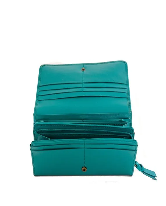 Zemp Claire 10 CC Wallet-Purse | Ocean Blue